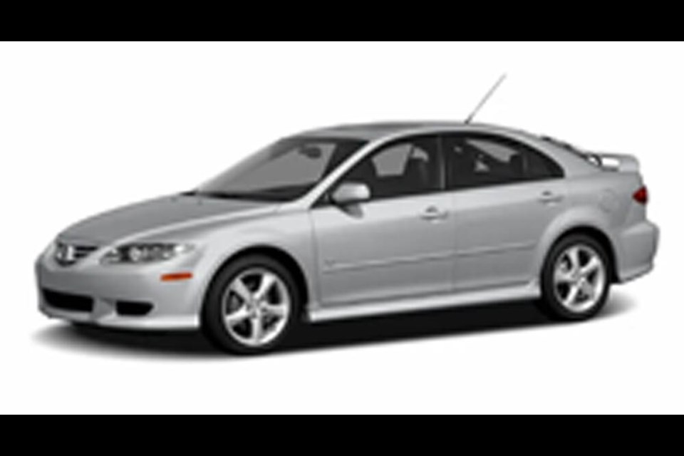 A Mazda 6, similar to the one seen here, was stolen from a North Vancouver parking lot, Feb. 13, 2024. It contained tools with radioactive material, according to North Vancouver RCMP. 