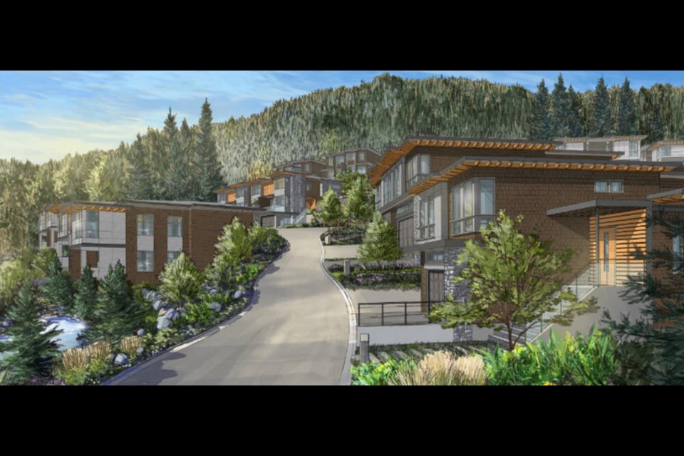 An artists rendering shows what the proposed Eagle Harbour duplex project will look like. | District of West Vancouver 