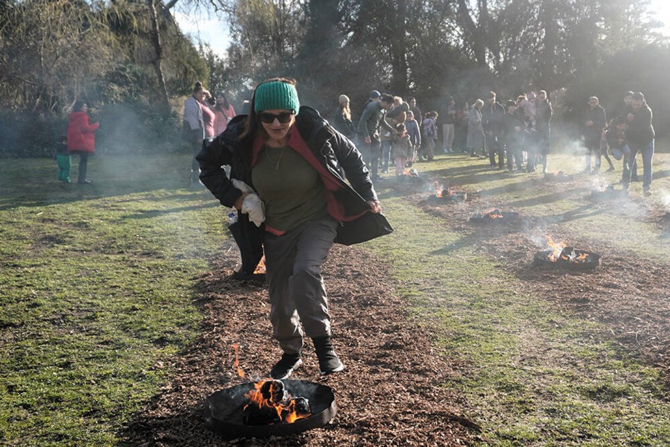 Fire jumping at the annual Chaharshanbeh Suri festival at West Vancouver’s Ambleside Park allows community members to leave bad spirits behind as they welcome the arrival of spring. | Hamid Jafari / North Shore News 