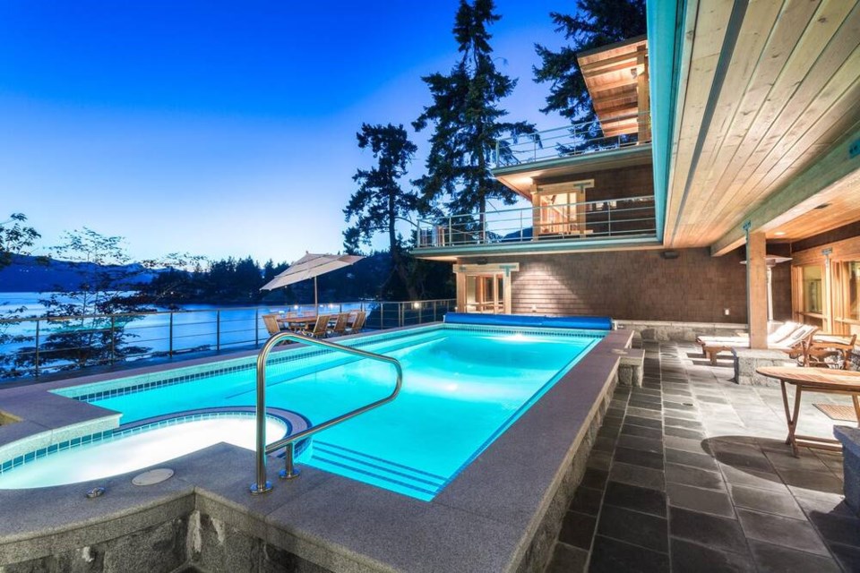 This waterfront estate at 5363 Kew Cliff Road in West Vancouver was recently listed for $26.9 million. | Eric Latta 