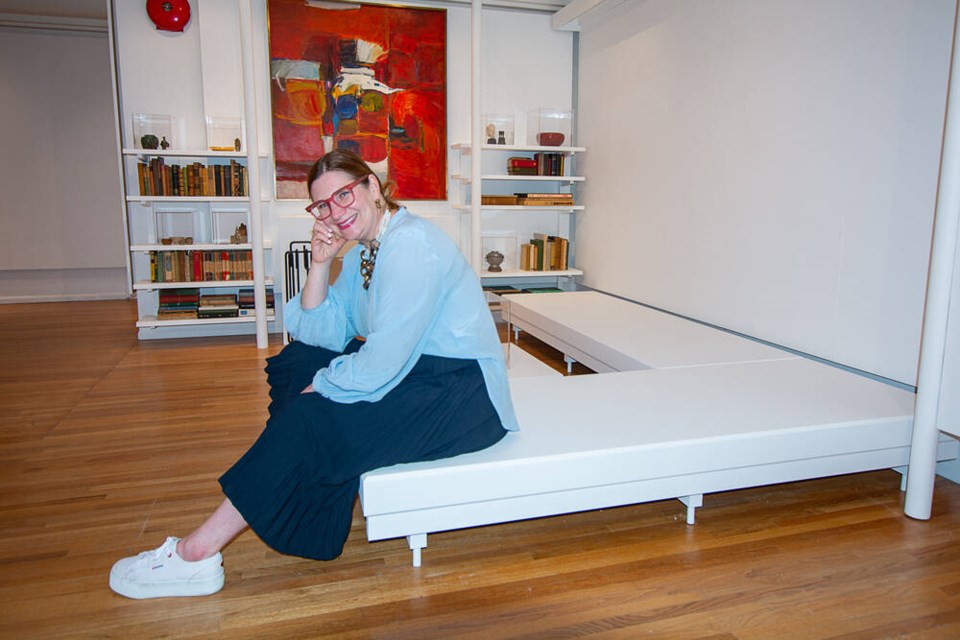 Co-curator Hilary Letwin says the exhibit gives an observer the sense of Arthur Erickson’s modest outlook on life. | Nick Laba / North Shore ߣ 