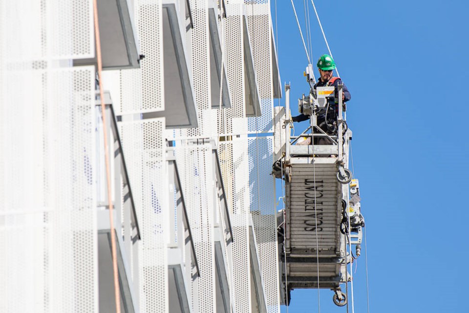 Construction underway in North Vancouver in April 2024. West Vancouver has not met housing targets set by the province six months ago. | Nick Laba / North Shore News 