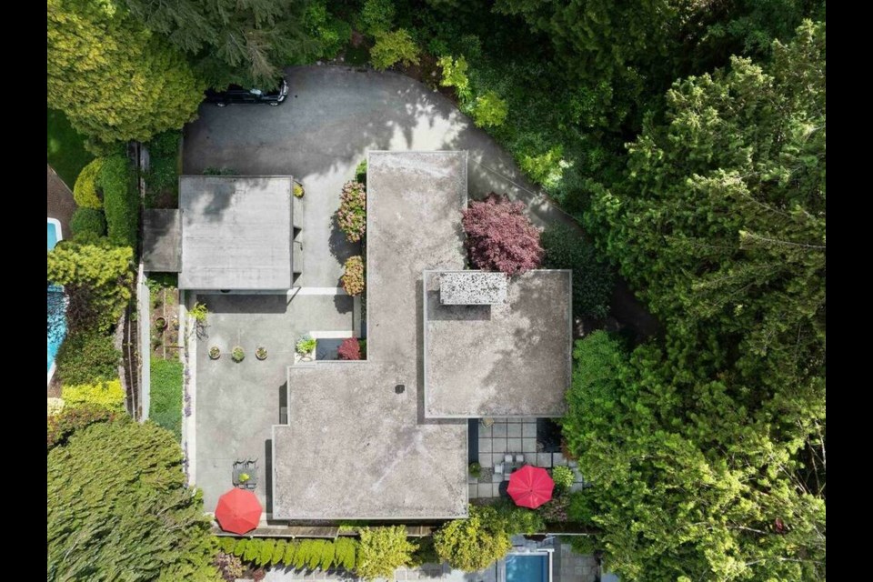 A bird's eye view shows the layout of the home from above. | Courtesy of Sue Scott