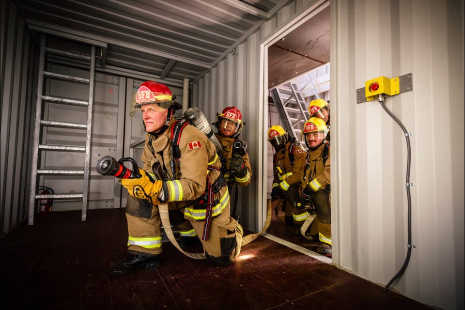 Crews train aboard the Seaspan Responder, a simulated tugboat at the new Maplewood headquarters of the District of North Vancouver Fire and Rescue Services. | Mike Savage / Seaspan 