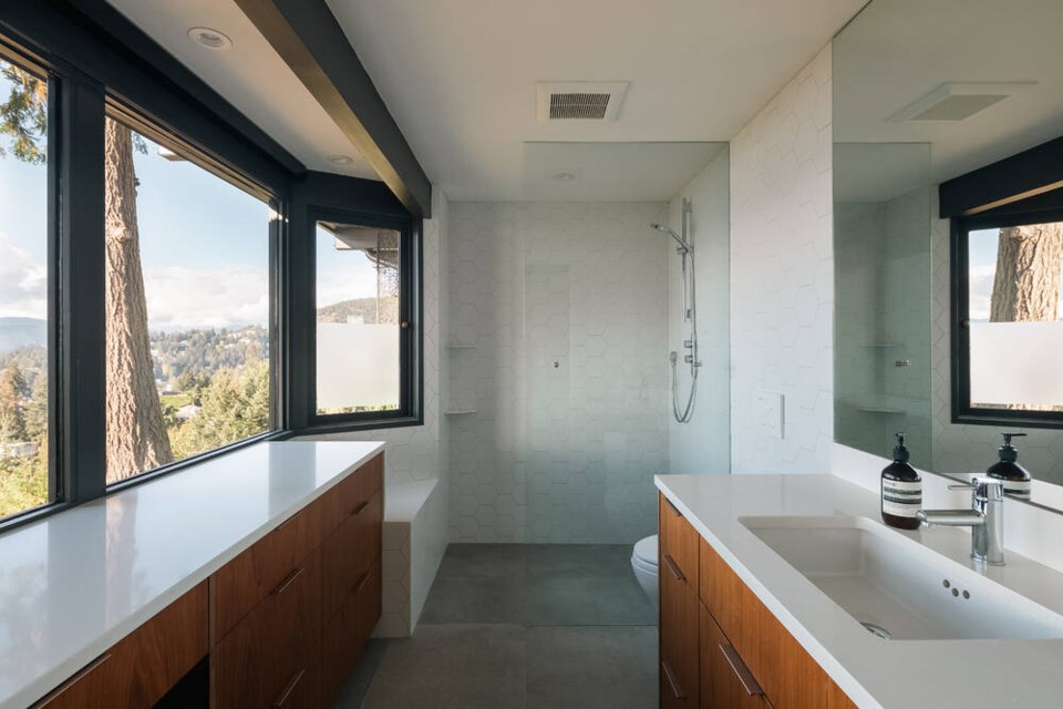 A bathroom has been updated in recent years. | 360 Home Tours