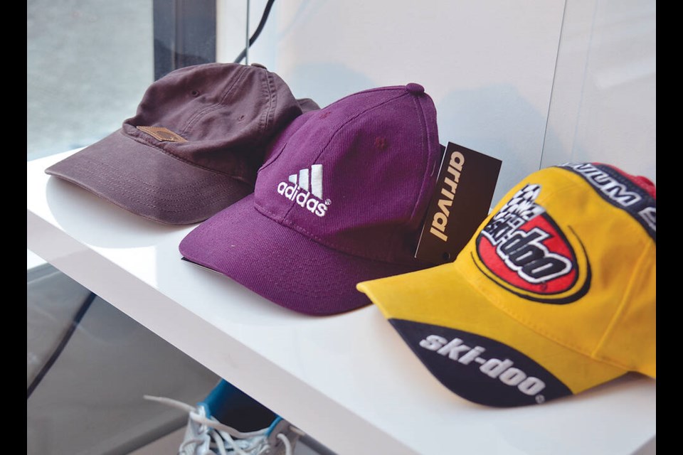 Classic hats are on the shelves at Arrival Vintage. | Paul McGrath / North Shore News 