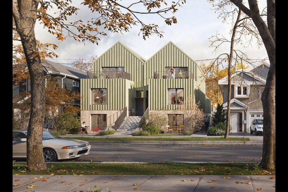 An example of a courtyard six-plex as might be seen in B.C. | CMHC
