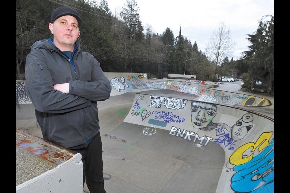 Ryan Taylor, a longtime BMX rider and former park attendant at the Gleneagles Adventure Park, has been advocating to retain the skateboarding bowl. | Paul McGrath / North Shore News 
