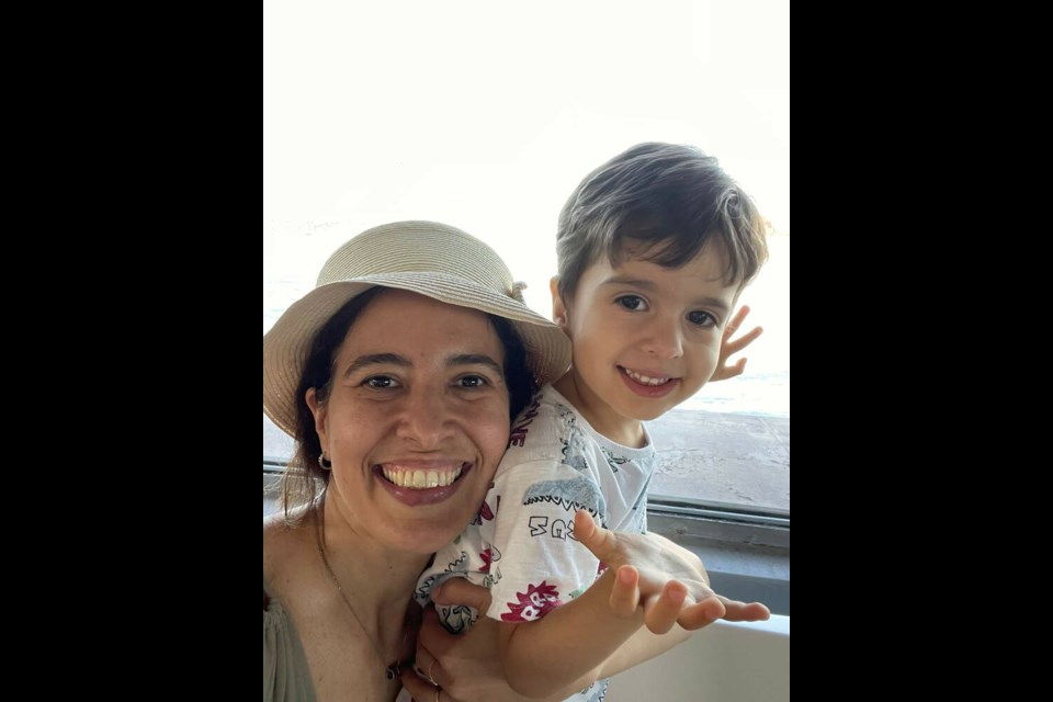 Mother Silvana Schramm with her four-year-old son Leonardo Machado. | Courtesy of Theresa Morrison