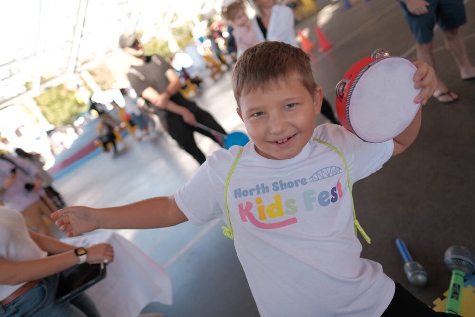 A young drummer has a blast at last year's North Shore Kids Fest. | North Shore Kids Fest 