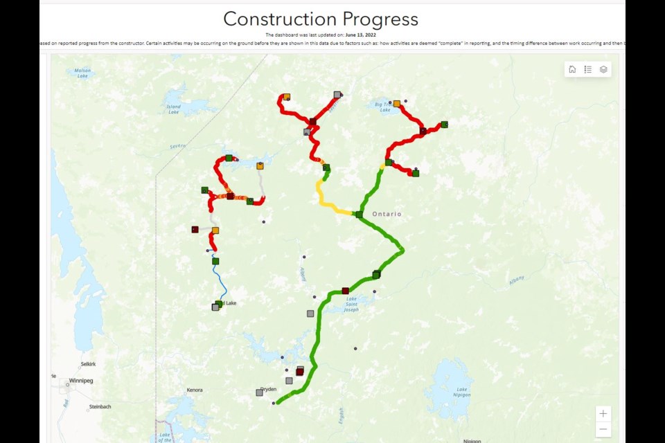 Wataynikaneyap Power has completed the 230-kilovolt line from Dinorwic to Pickle Lake.