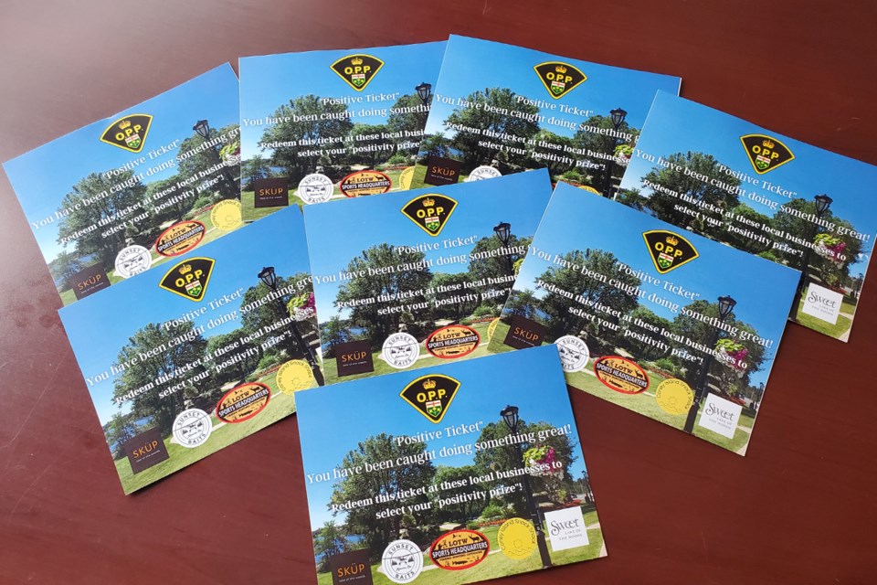 Kenora OPP will be issuing Positive Tickets for the second year.