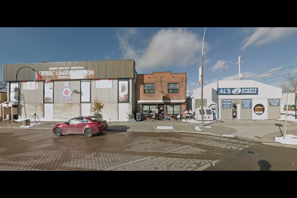 The stretch of Front St. in Sioux Lookout being renamed Valour Way. (photo google maps)