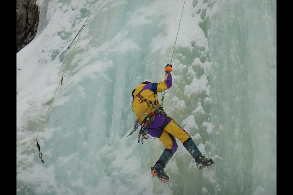 SPACES Climbing host Shaun Parent takes members up icy rock faces, in his new space. 