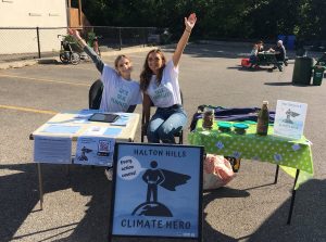  Halton Environmental Network |  Climate ambassadors promoting the survey in the community. Photo courtesy of Halton Environmental Network.
