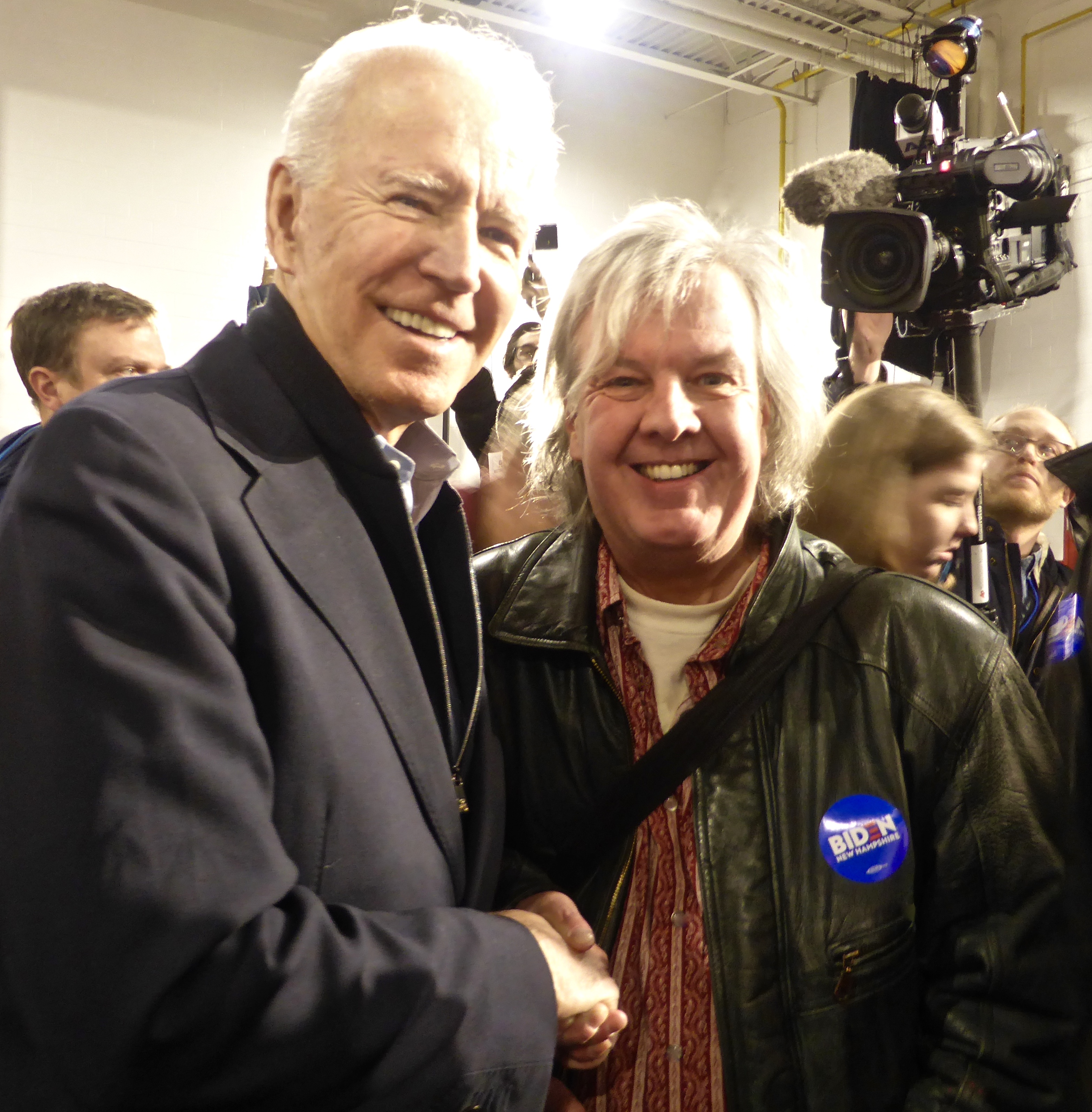 Joe Biden with Brian Hassett | New Hampshire 2020 | Photographer Unknown