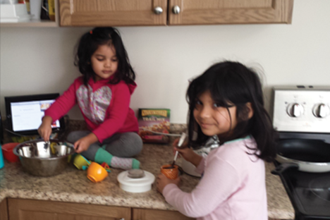 Kinza Rizvi has been helping her family prepare meals for years. | Hiba Rizvi
