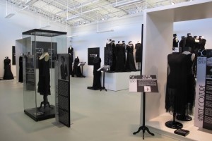 Black Dresses from 50 Shades of Black |  50 Shades of Black fashion through the ages exhibit by the Oakville Museum.
