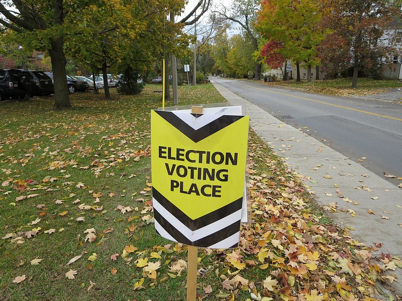 Election Voting Sign
