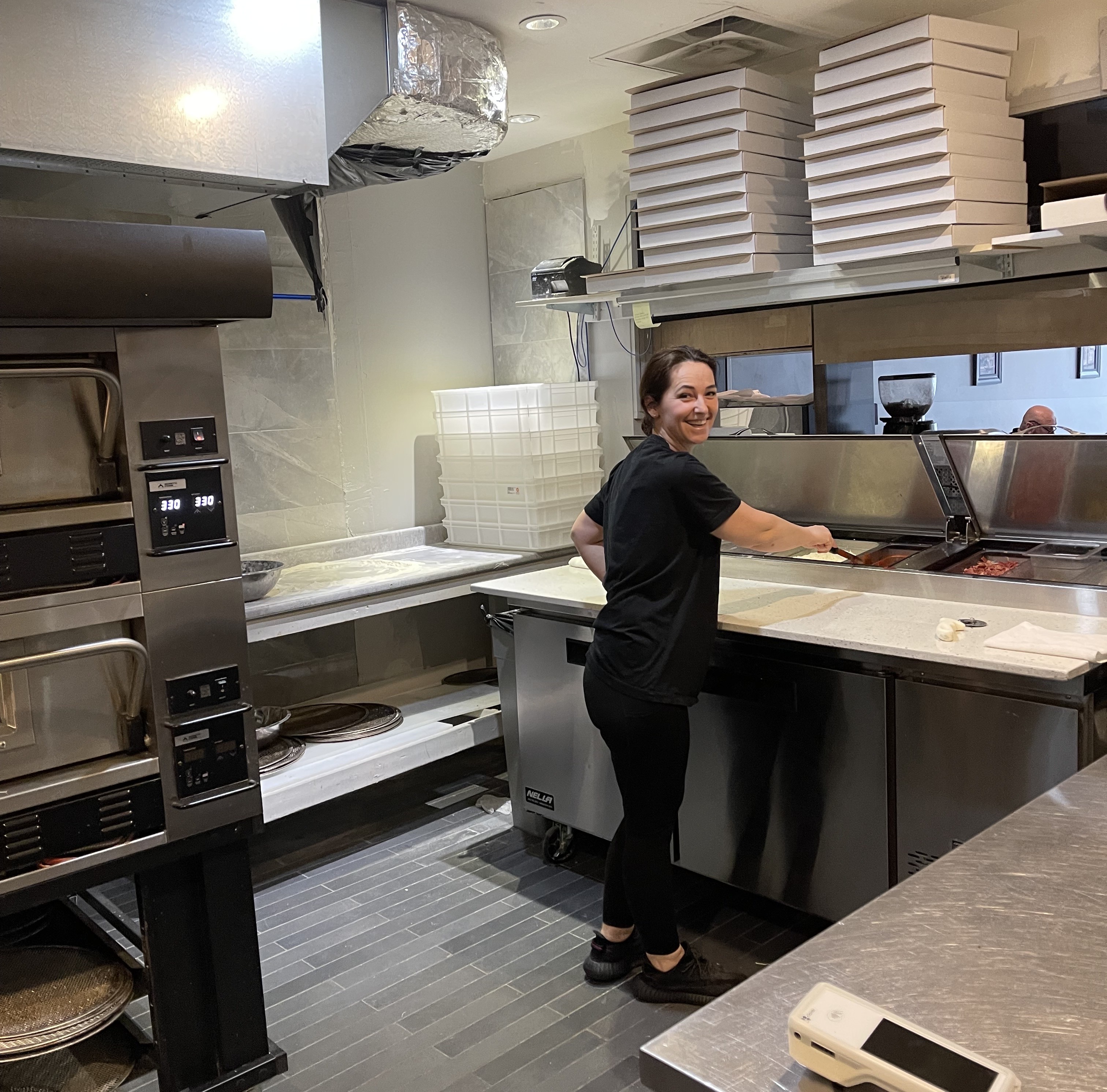 Mrs. Kaci is the chef at Pizzeria 4 Stelle | Geoff Godard