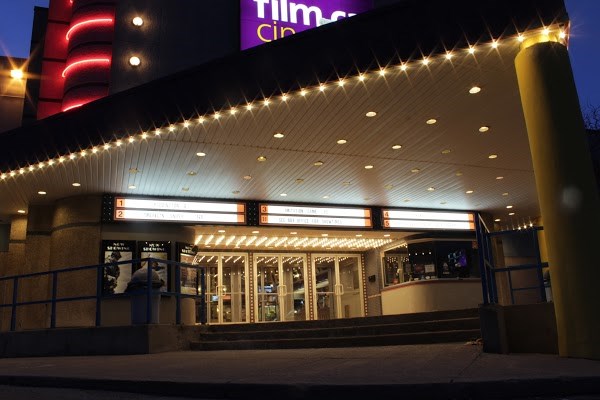 Exterior of Film.ca at Twilight