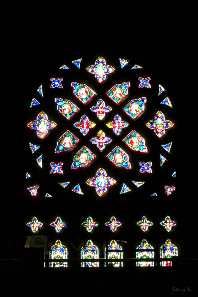 Circular Church Stained Glass Window