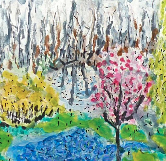 The Pond - Watercolour, Art Exhibit | Sybil Rampen