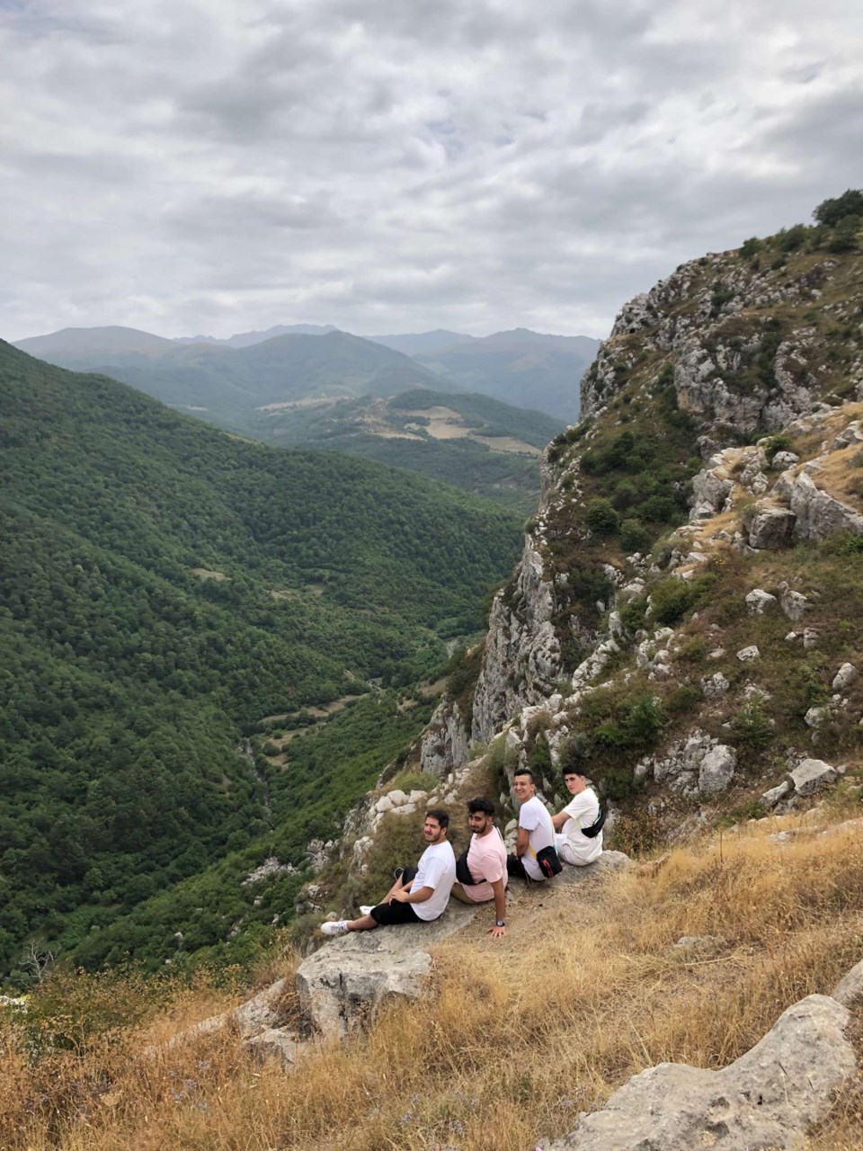Friends hike in Artsakh