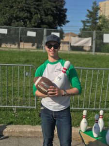 Family Ribfest |  Alex Chow, co-founder of Ontario Football Bowling.