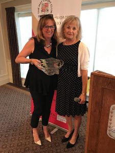 Lori Sims and Charlotte Riddell |  Charlotte Riddell was presented The Ruth Kindersley Award.