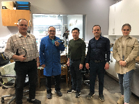 From left to right, Anatolii Zharko, Co-owner Isaac Akcan, Hoang, Co-owner John Akcan, Alisa Zharko | Certified Master Jewellers and Sales Associate at Oakville Jewellery | Michele Bogle