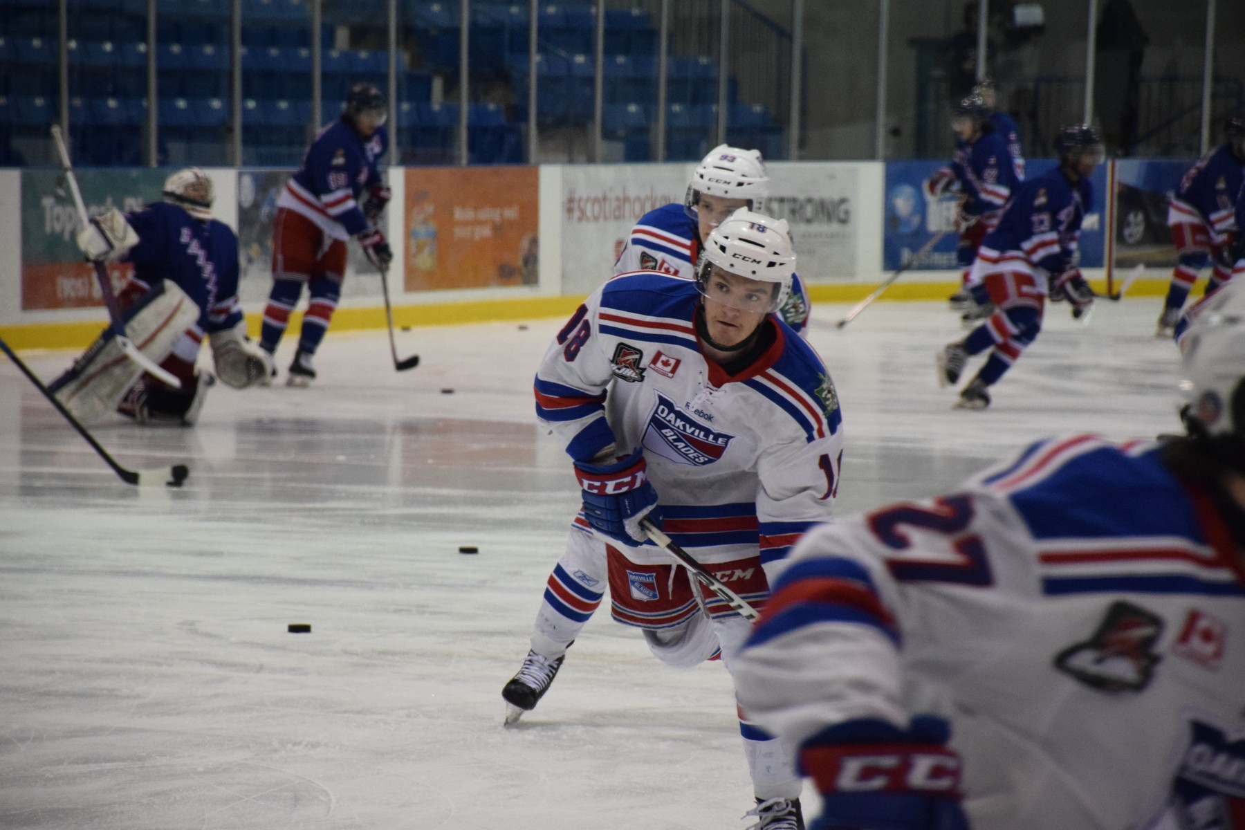 Ryan Burns Warming up on the Ice | Scott Ellis - The Hockey House