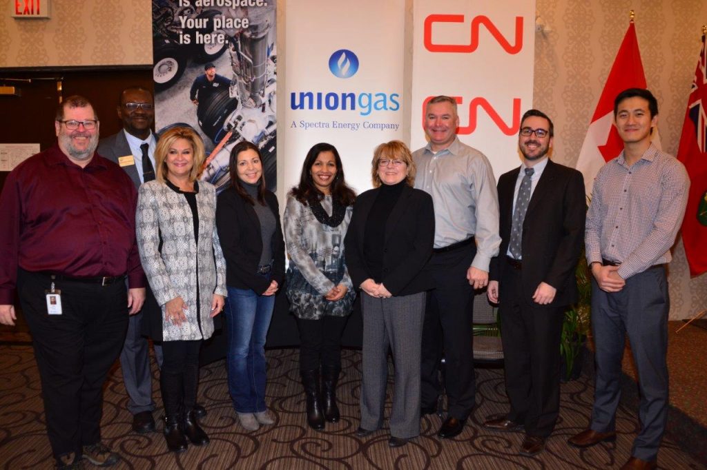 Union Gas |  Sponsor, Union Gas was well represented at the breakfast meeting; Photo Credit: Janet Bedford