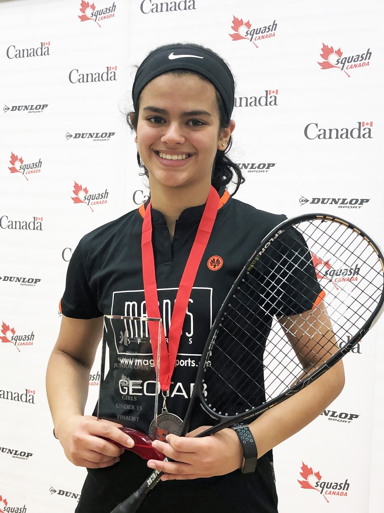 Amal Izhar at the Canadian Junior Open | Nadeem Izhar