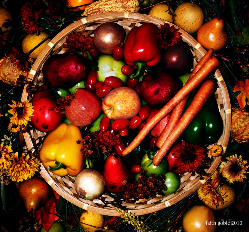 Basket of Fruits and Vegetables | faith goble  -  Foter  -  CC BY