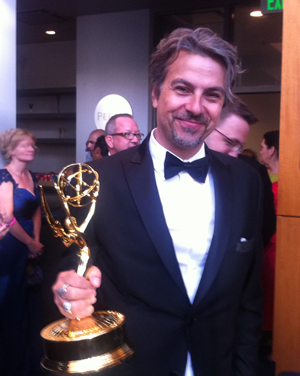 Doug Campbell with Emmy Award Sept 2013
