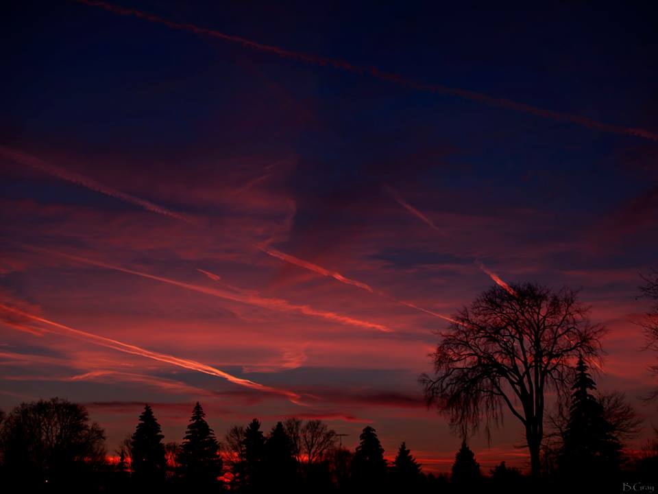 sunset over Morden Road, Oakville, Ontario, | Brian Gray Photography