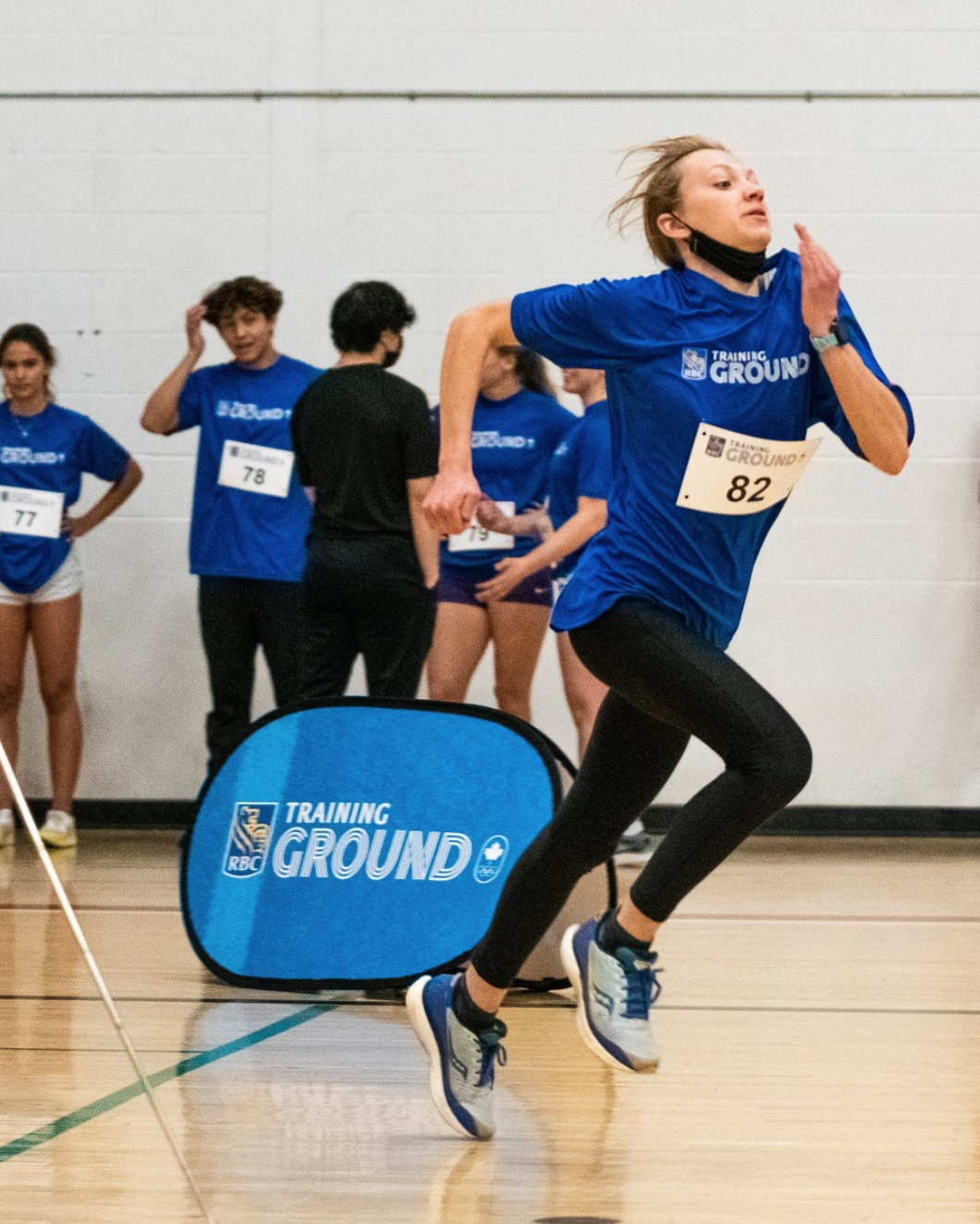 Laying it all on the line. | Kristen Taylor sprints to the finish line as she looks to qualify for the RBC Training Ground National Final. | Shayne Phillips