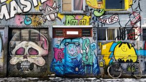Hip-hop Wall of graffiti. | Many view hip-hop with negative connotations such as drugs, violence, vandalism, hate and the like. | Mashaal Effendi