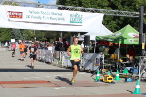 Andrew Shannon who raised $6200 of the OMHS at the finish line of the Oakville Half-Marathon | Andrew Shannon who raised $6200 for the the 107 cats rescued by OMHS at the finish line of the Oakville Half-Marathon | Shannon Family