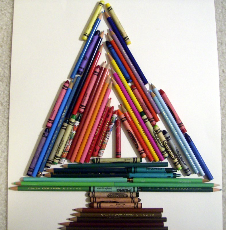 Pencil and Crayon Christmas Tree | *Sally M*  -  Foter  -  CC BY-SA