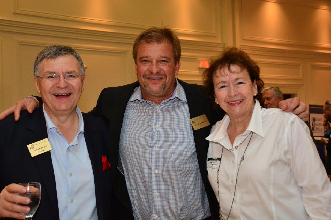 John Sawyer Oakville Chamber President, with Todd and Marianne | John Sawyer Oakville Chamber President, with Todd and Marianne BDC Small Business Week; Business After Hours Trade Show; Photo Credit: Janet Bedford | Janet Bedford