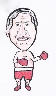 Rob Burton Cartoon - in Boxing Gloves | Sara