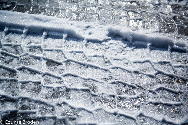 Tire Tracks on Icy road surface | Photo credit: Counse  -  Foter  -  CC BY