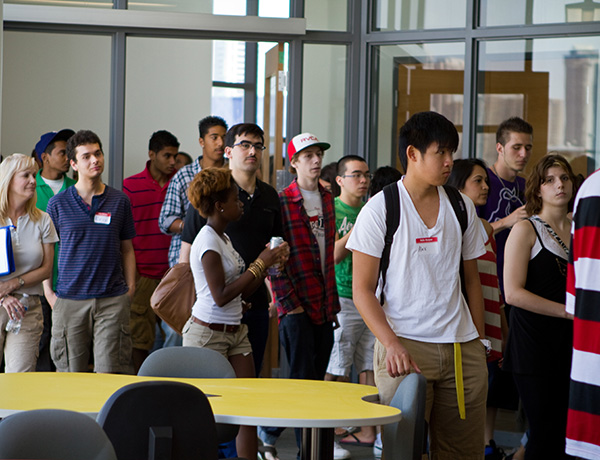 Students in a class room during Orientation at Sheridan College | Sheridan College