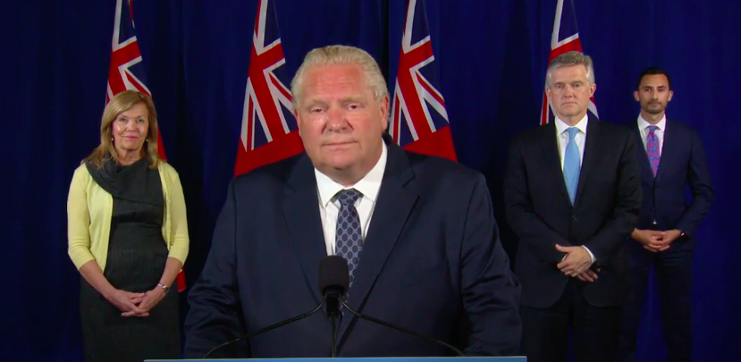 Ontario Premier Doug Ford | Premier Doug Ford and colleagues (Photo: CPAC)