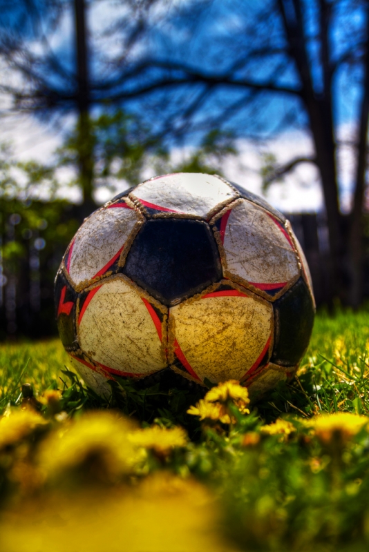Worn Soccer Ball on grass |  Zach Dischner  -  Foter  -  CC BY 2.0