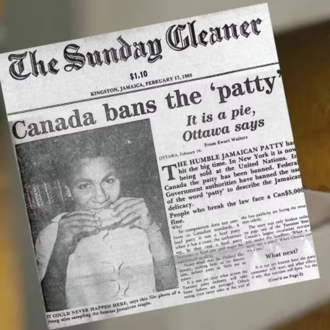 "Canada bans the patty." | The Sunday Gleaner