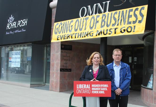 Oakville PC Candidate Larry Scott, and Nepean-Carleton PC Candidate Lisa MacLeod