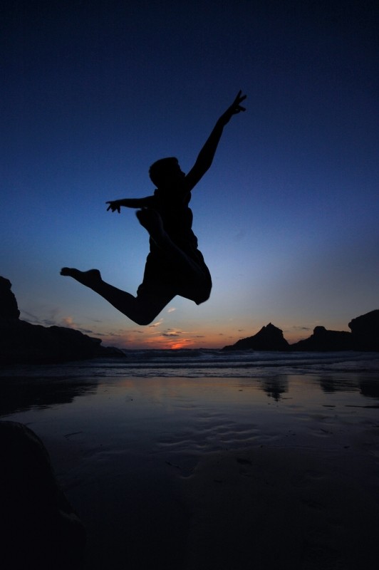 Person leaping for joy | blinkingidiot  -  Foter.com  -  CC BY-ND
